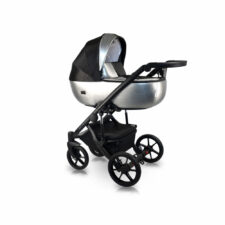 Bexa Carucior copii 3 in 1 reversibil complet accesorizat 0-36 luni Bexa Air Silver Black