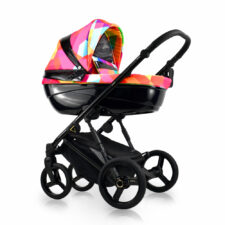 Bexa Carucior copii 3 in 1 reversibil complet accesorizat 0-36 luni Bexa Rainbow Glamour