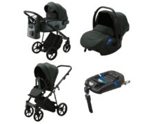 CARUCIOR 4 IN 1 CU BAZA ISOFIX PORTO ADAMEX GREEN PS99