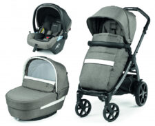 Carucior 3 in 1 Peg Perego Book Lounge 0 – 22 kg City Grey Gri / Alb