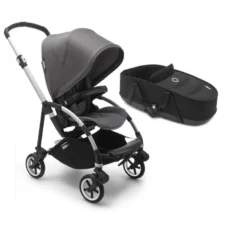 Carucior Bugaboo Bee 6 Aluminiu/Grey Melange sistem 2 in 1