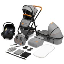 Carucior 3 in 1, Lionelo, Amber Gri deschis